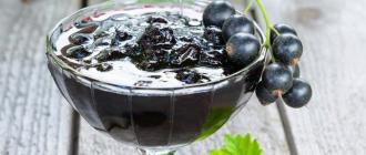 Рецепты варенья из черной смородины